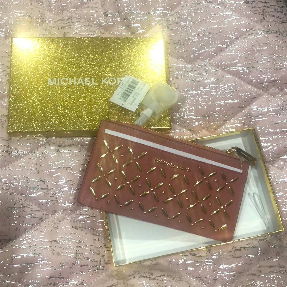 Michael Kors Wallet Blush color new with tags and Box